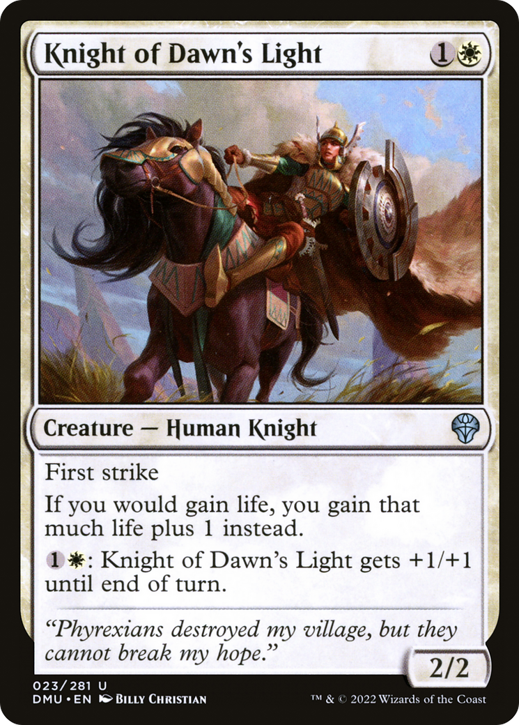 Knight of Dawn's Light (DMU-023) [Dominaria United] MTG Single Wizards of the Coast