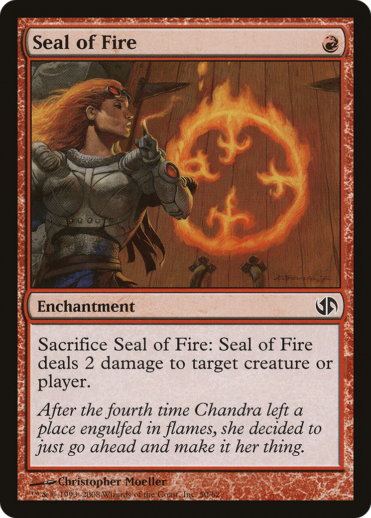 Seal of Fire (DD2-050) [Misc] Duel Decks: Jace vs. Chandra MTG Single Wizards of the Coast