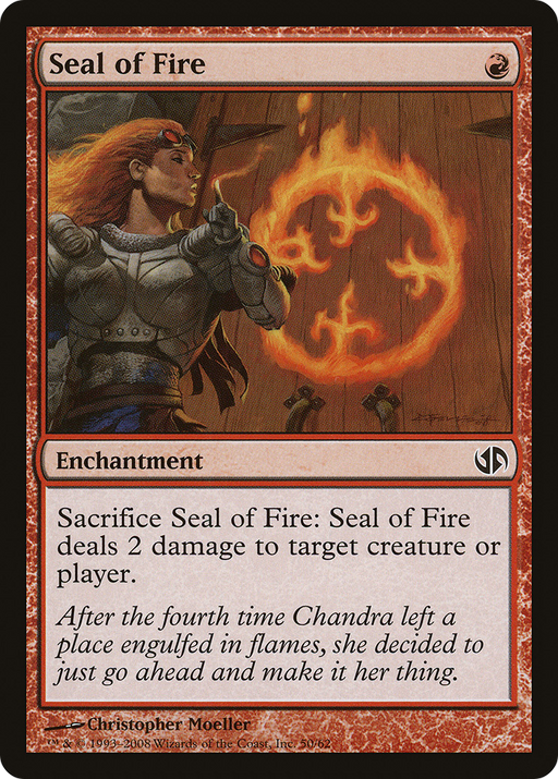 Seal of Fire (DD2-050) [Misc] Duel Decks: Jace vs. Chandra MTG Single Wizards of the Coast