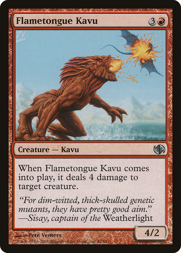 Flametongue Kavu [Duel Decks: Jace vs. Chandra] MTG Single Magic: The Gathering