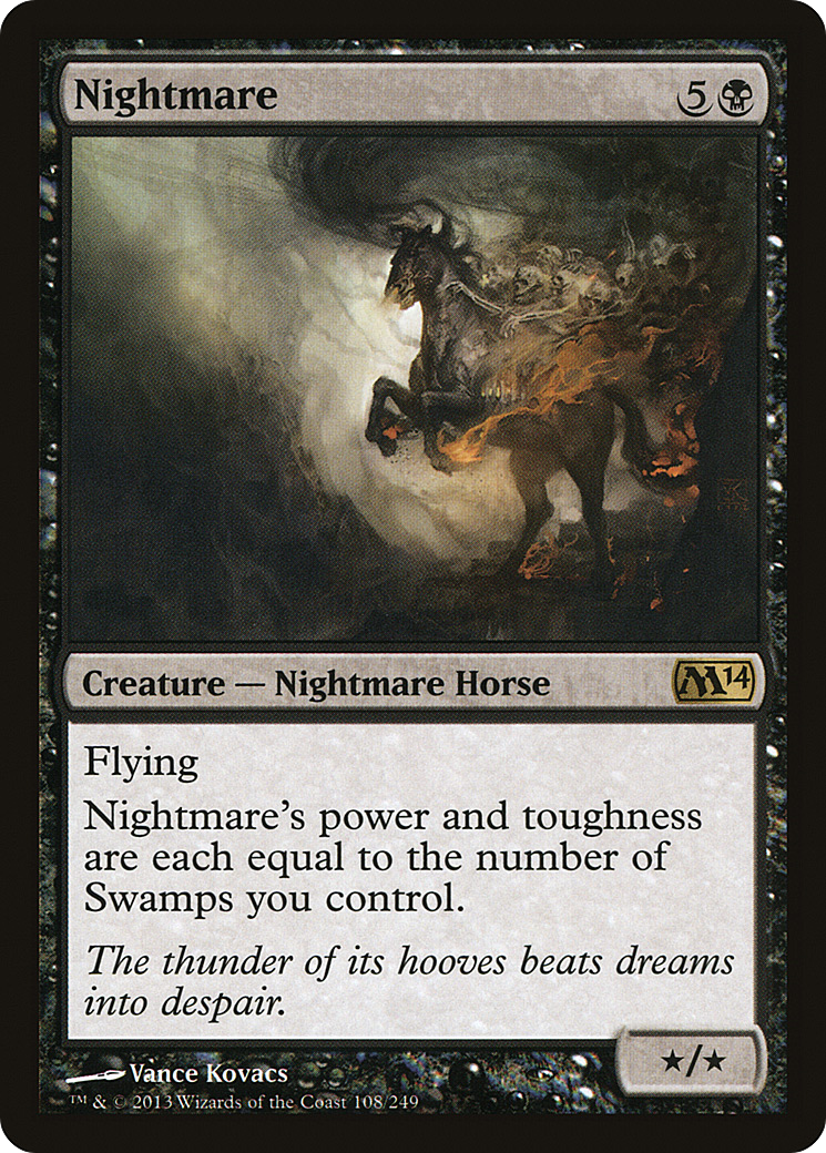 Nightmare (M14-108) [Magic 2014] MTG Single Wizards of the Coast