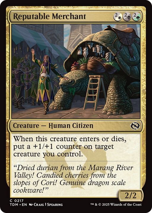 Reputable Merchant (TDM-217) [Tarkir: Dragonstorm] MTG Single Wizards of the Coast