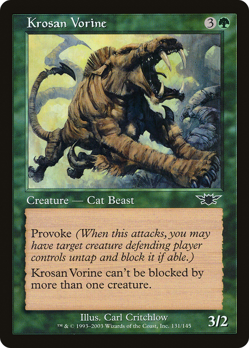 Krosan Vorine (LGN-131) [Legions] MTG Single Wizards of the Coast