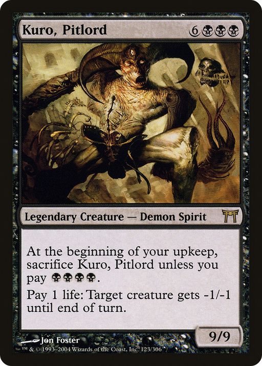 Kuro, Pitlord (CHK-123) [Champions of Kamigawa] MTG Single Wizards of the Coast