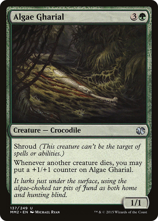 Algae Gharial (MM2-137) [Modern Masters 2015] Foil MTG Single Wizards of the Coast