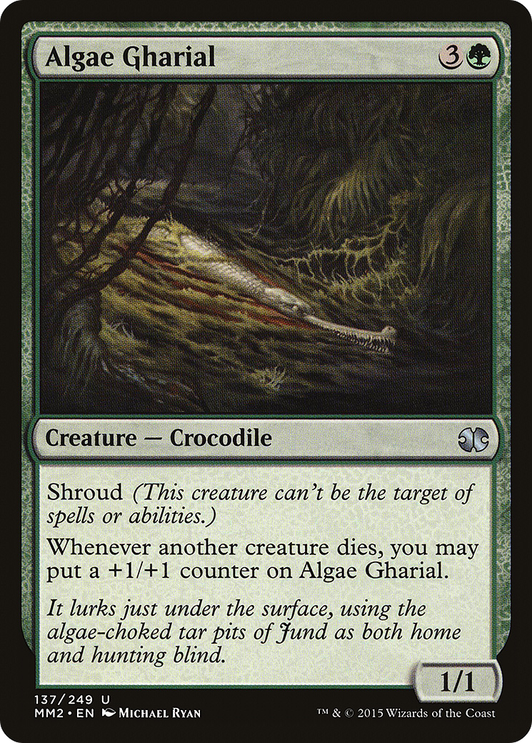 Algae Gharial (MM2-137) [Modern Masters 2015] MTG Single Wizards of the Coast