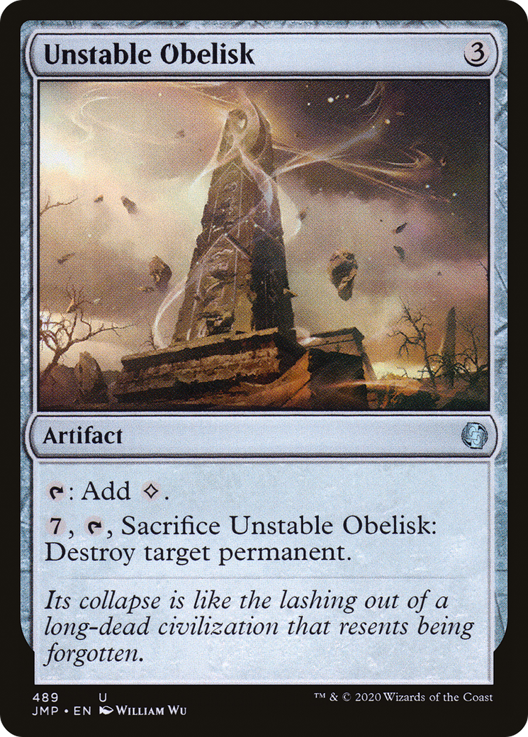 Unstable Obelisk (JMP-489) [Jumpstart] MTG Single Wizards of the Coast