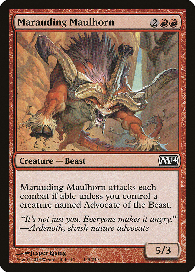 Marauding Maulhorn (M14-145) [Magic 2014] MTG Single Wizards of the Coast