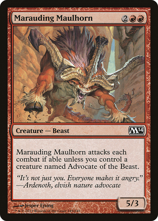 Marauding Maulhorn (M14-145) [Magic 2014] MTG Single Wizards of the Coast