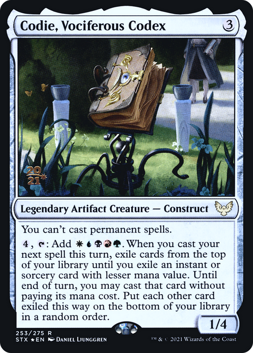 Codie, Vociferous Codex (PRE-253) [Strixhaven: School of Mages Promos] Foil MTG Single Wizards of the Coast