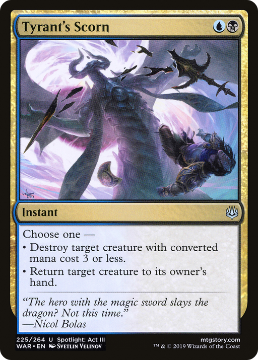 Tyrant's Scorn (WAR-225) [War of the Spark] MTG Single Wizards of the Coast