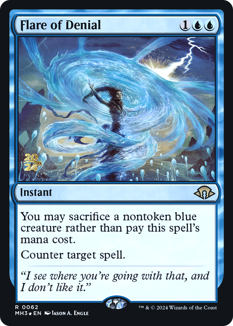 Flare of Denial (PRE-062) [Modern Horizons 3 Promos] Foil MTG Single Wizards of the Coast