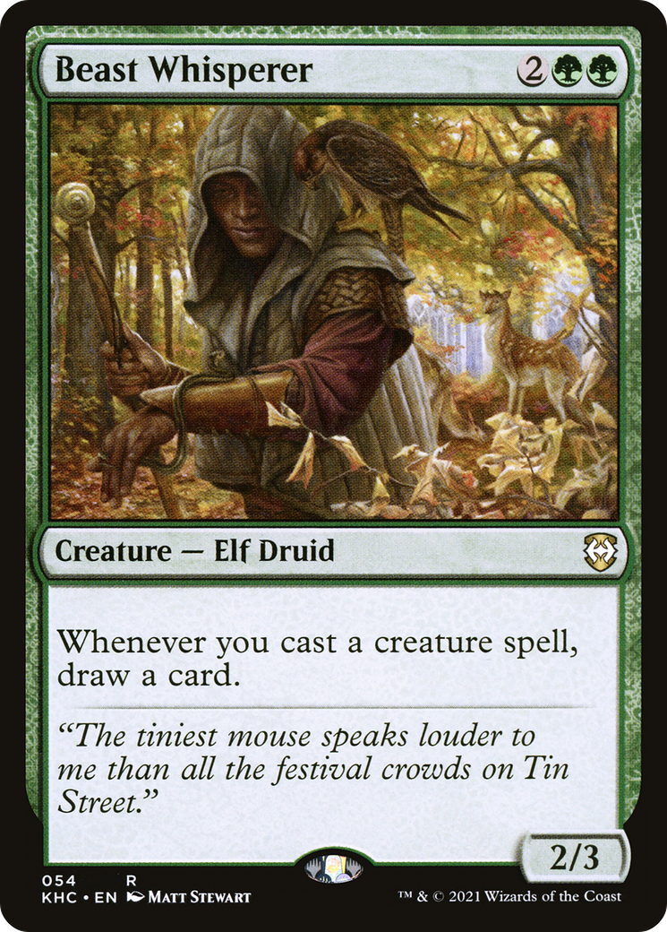 Beast Whisperer (KHC-054) [Kaldheim Commander] MTG Single Wizards of the Coast