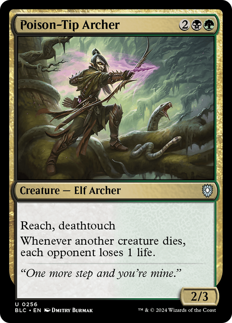 Poison-Tip Archer (BLC-256) [Bloomburrow Commander] MTG Single Wizards of the Coast