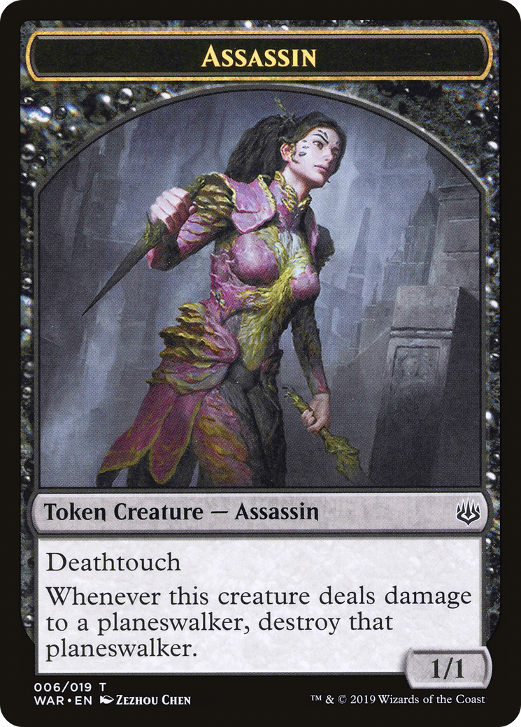 Assassin Token (WAR-006) [Tokens] War of the Spark Tokens MTG Single Wizards of the Coast