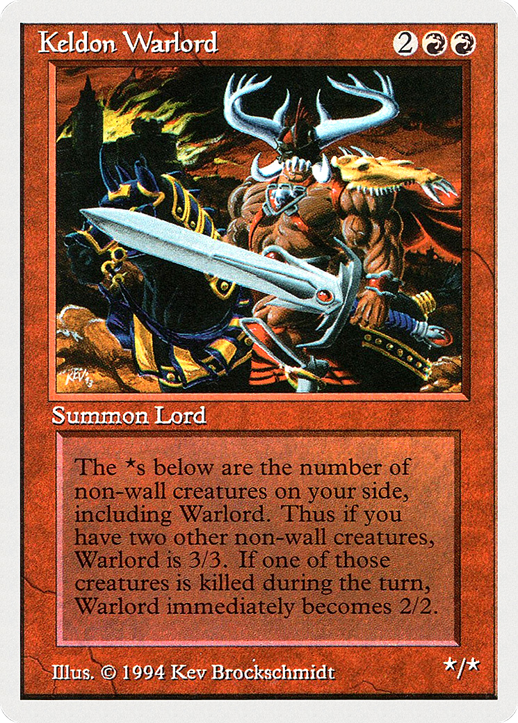 Keldon Warlord (SUM-160) [Misc] Summer Magic / Edgar MTG Single Wizards of the Coast