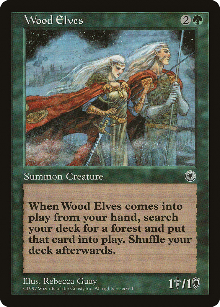Wood Elves (POR-195) [Misc] Portal MTG Single Wizards of the Coast