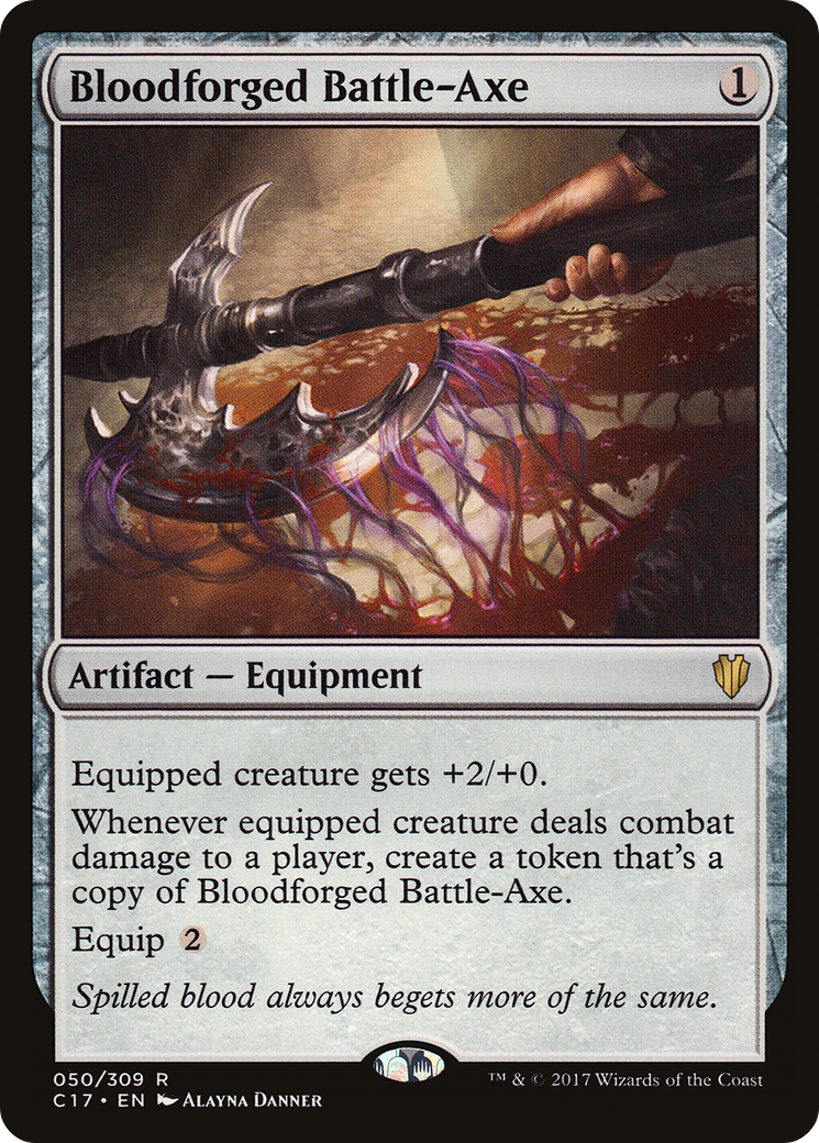 Bloodforged Battle-Axe (C17-050) [Commander 2017] MTG Single Wizards of the Coast