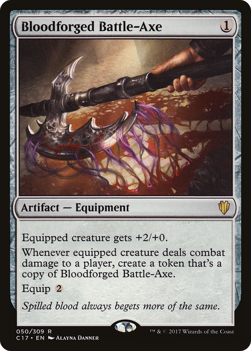 Bloodforged Battle-Axe (C17-050) [Commander 2017] MTG Single Wizards of the Coast