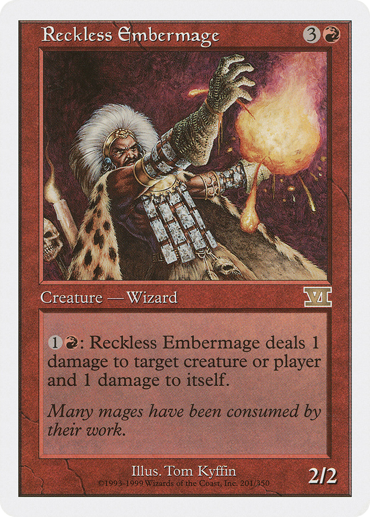 Reckless Embermage (6ED-201) [Classic Sixth Edition] MTG Single Wizards of the Coast
