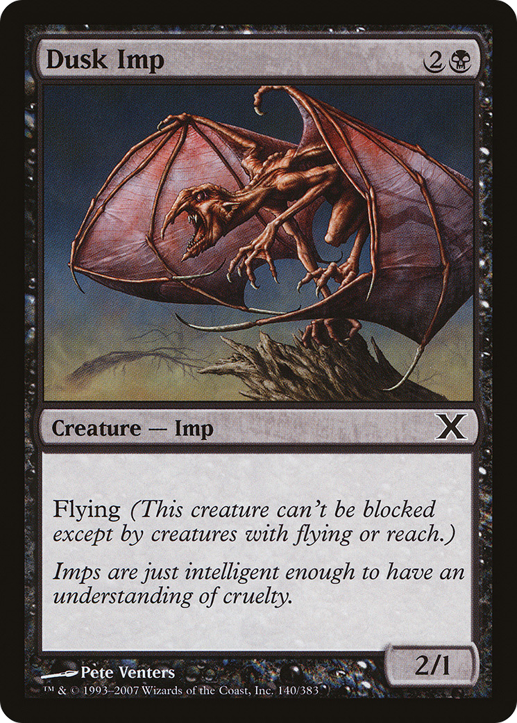 Dusk Imp (10E-140) [Tenth Edition] MTG Single Wizards of the Coast