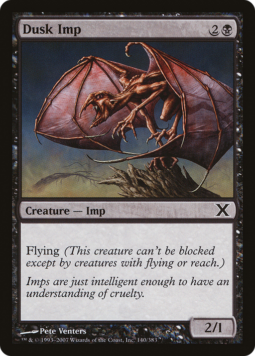 Dusk Imp (10E-140) [Tenth Edition] MTG Single Wizards of the Coast