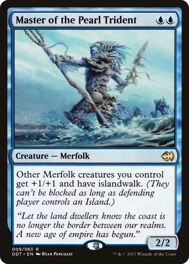 Master of the Pearl Trident (DDT-009) [Misc] Duel Decks: Merfolk vs. Goblins MTG Single Wizards of the Coast