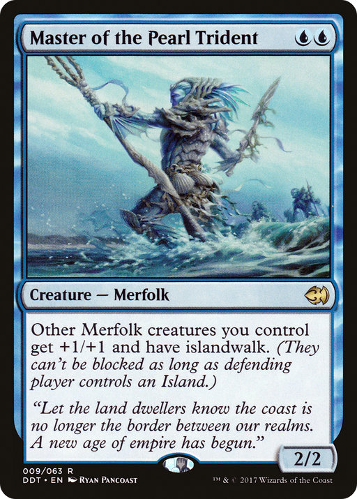 Master of the Pearl Trident (DDT-009) [Misc] Duel Decks: Merfolk vs. Goblins MTG Single Wizards of the Coast