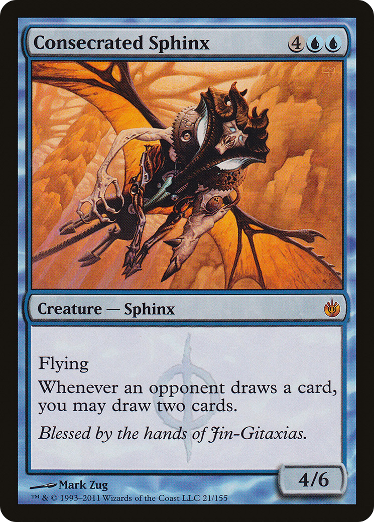 Consecrated Sphinx (MBS-021) [Mirrodin Besieged] MTG Single Wizards of the Coast