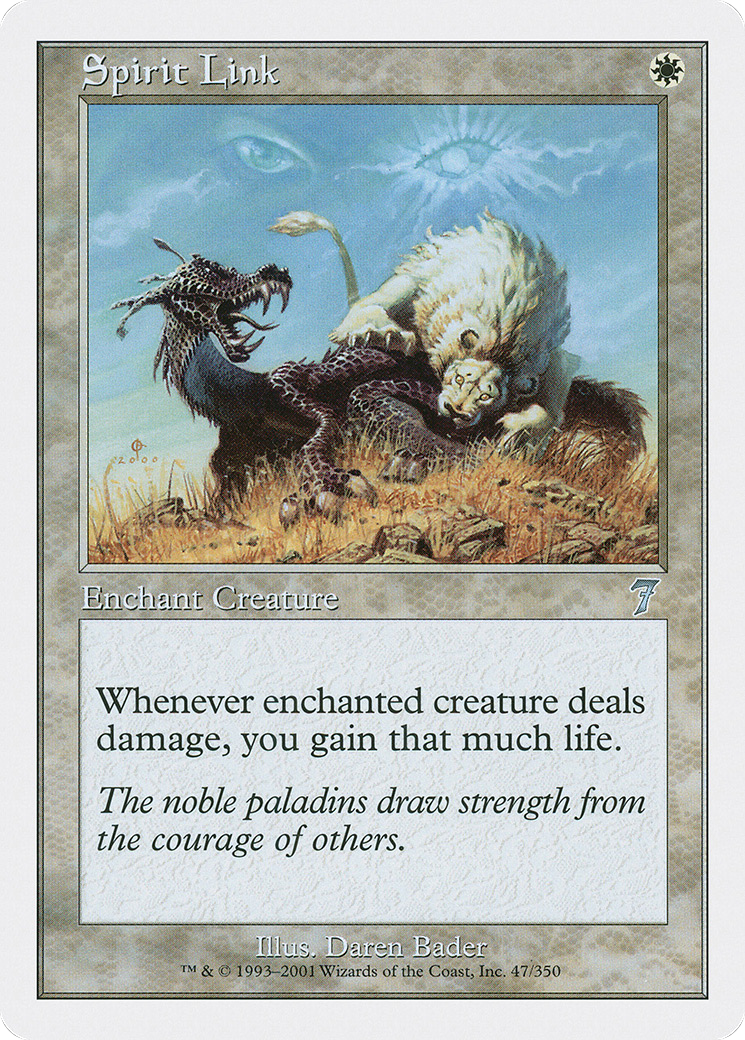 Spirit Link (7ED-047) [7th Edition] Foil MTG Single Wizards of the Coast