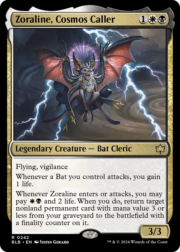 Zoraline, Cosmos Caller (BLB-242) [Bloomburrow] MTG Single Wizards of the Coast