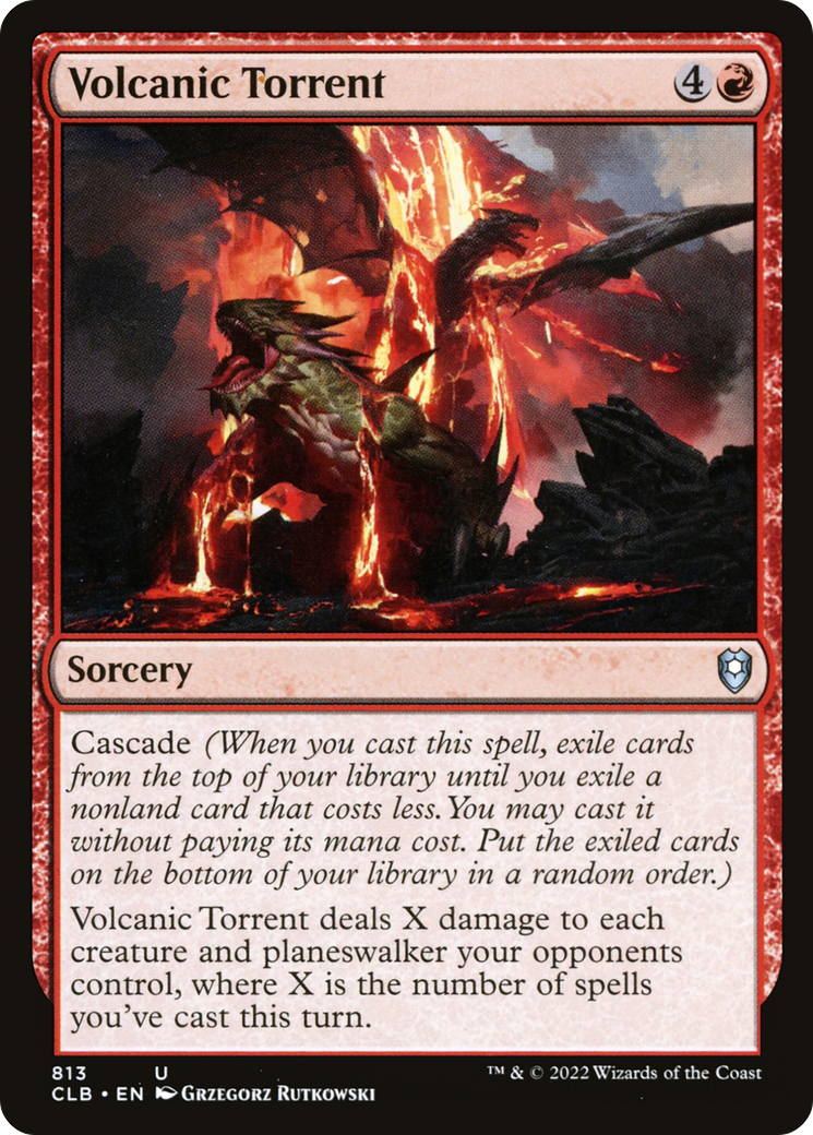Volcanic Torrent (CLB-813) [Commander Legends: Battle for Baldur's Gate] MTG Single Wizards of the Coast