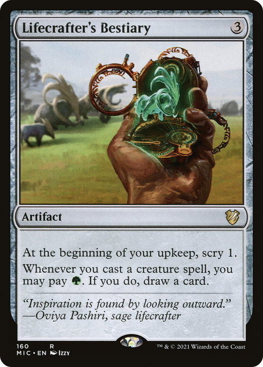 Lifecrafter's Bestiary (MIC-160) [Midnight Hunt Commander] MTG Single Wizards of the Coast