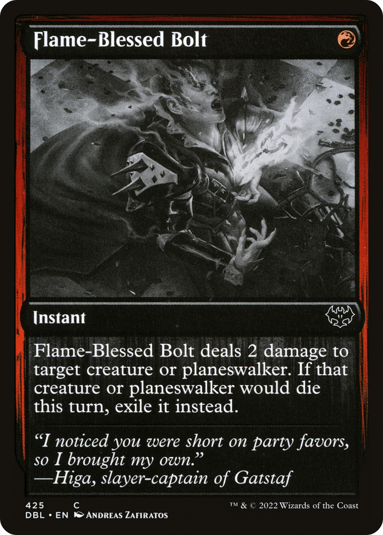 Flame-Blessed Bolt (DBL-425) [Innistrad: Double Feature] Foil MTG Single Wizards of the Coast