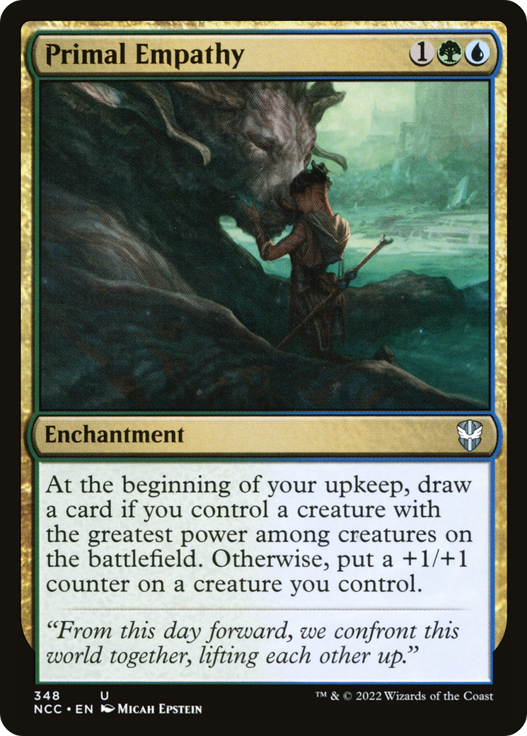 Primal Empathy (NCC-348) [New Capenna Commander] MTG Single Wizards of the Coast