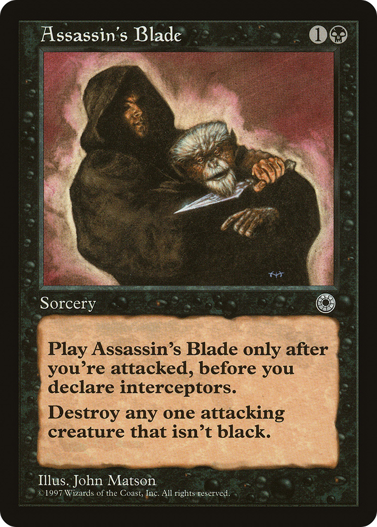 Assassin's Blade (POR-) [Misc] Portal MTG Single Wizards of the Coast
