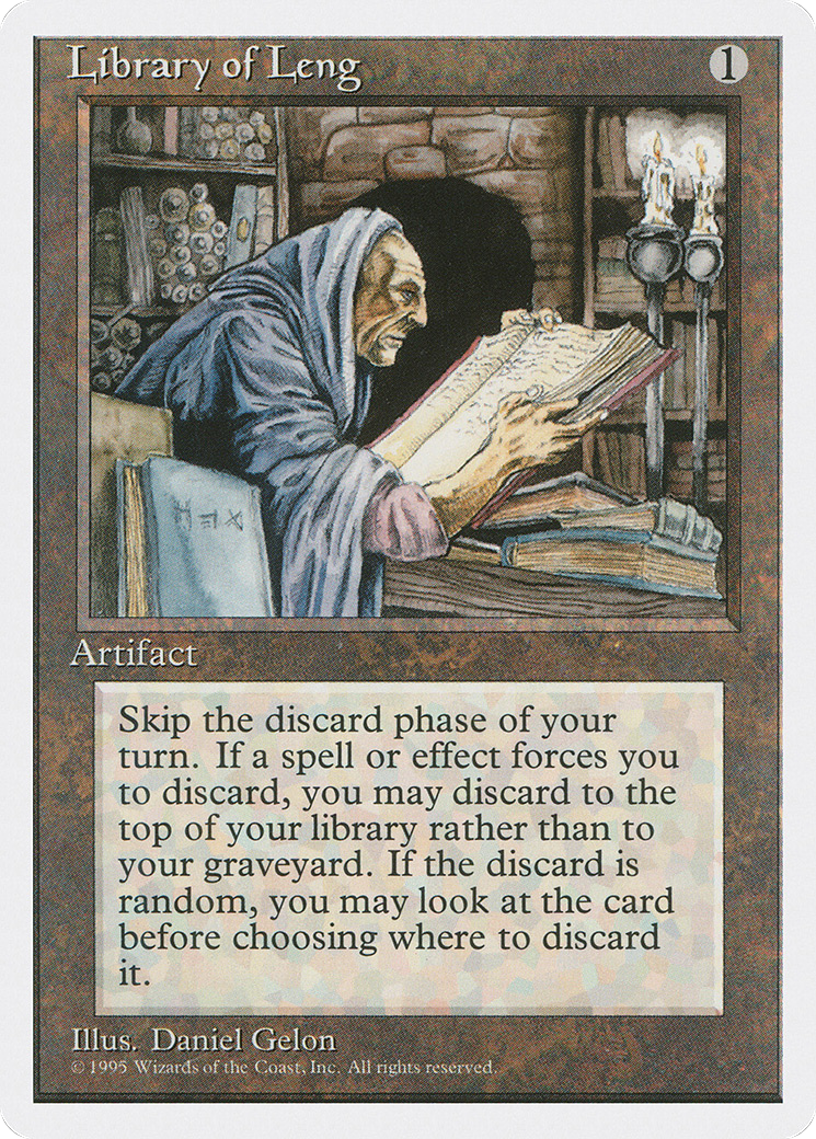 Library of Leng (4ED-333) [Fourth Edition] MTG Single Wizards of the Coast