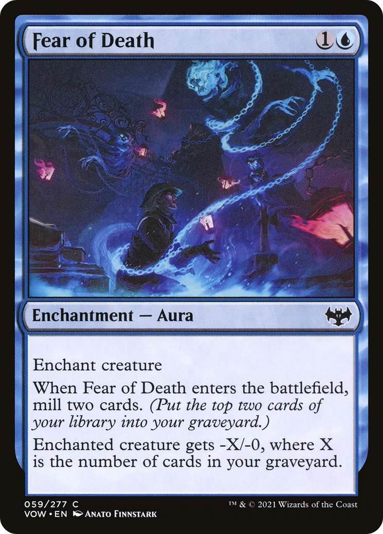 Fear of Death (VOW-059) [Innistrad: Crimson Vow] Foil MTG Single Wizards of the Coast