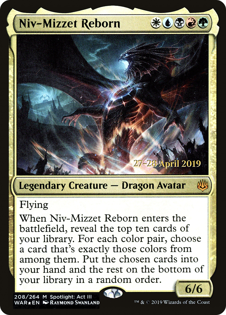Niv-Mizzet Reborn (PRE-208) [War of the Spark Promos] Foil MTG Single Wizards of the Coast