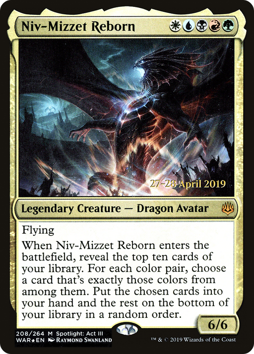 Niv-Mizzet Reborn (PRE-208) [War of the Spark Promos] Foil MTG Single Wizards of the Coast