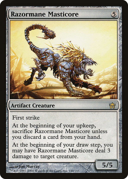 Razormane Masticore (5DN-146) [Fifth Dawn] MTG Single Wizards of the Coast