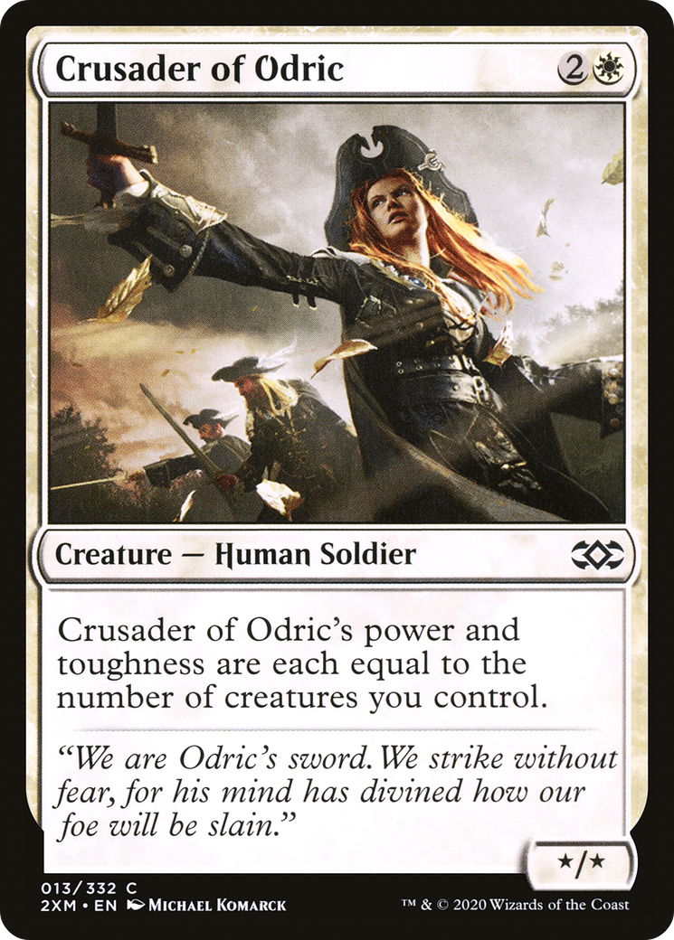 Crusader of Odric (2XM-013) [Double Masters] Foil MTG Single Wizards of the Coast