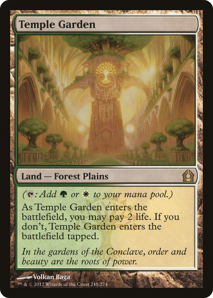 Temple Garden (RTR-248) [Return to Ravnica] MTG Single Wizards of the Coast