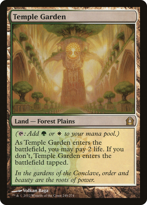 Temple Garden (RTR-248) [Return to Ravnica] MTG Single Wizards of the Coast