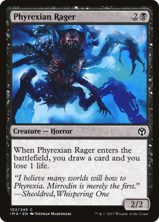 Phyrexian Rager (IMA-102) [Iconic Masters] Foil MTG Single Wizards of the Coast