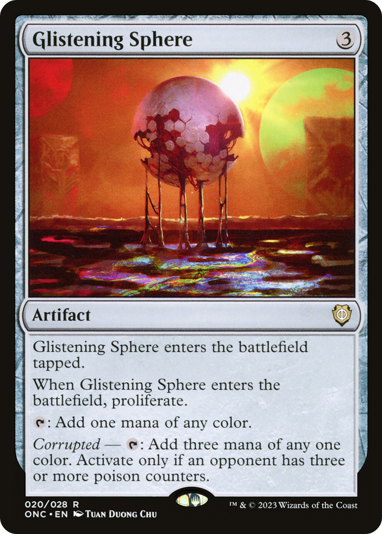 Glistening Sphere (ONC-020) [Phyrexia: All Will Be One Commander] MTG Single Wizards of the Coast