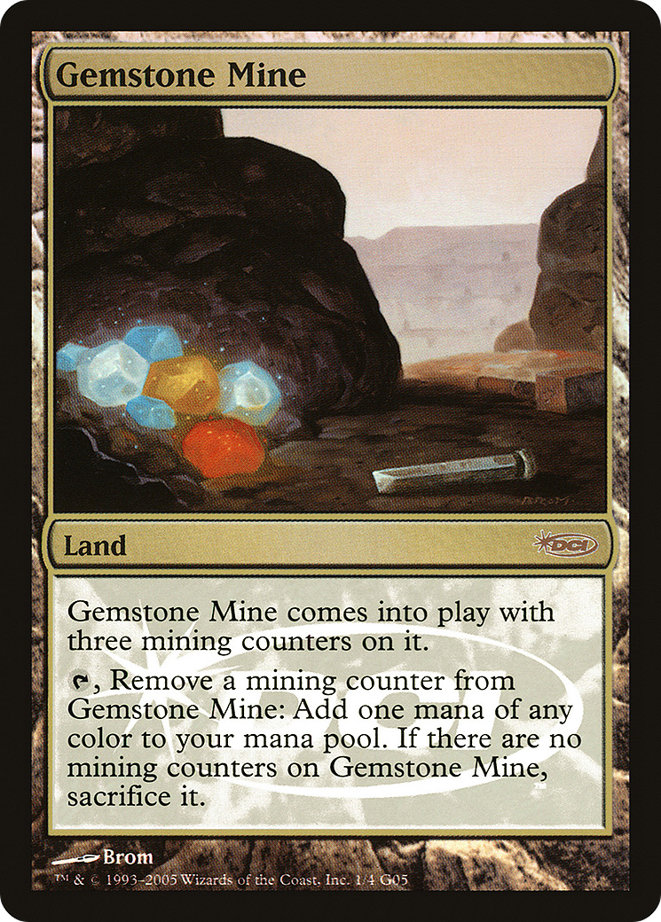 Gemstone Mine (JDG-001) [Misc] Judge Gift Cards 2005 Foil MTG Single Wizards of the Coast