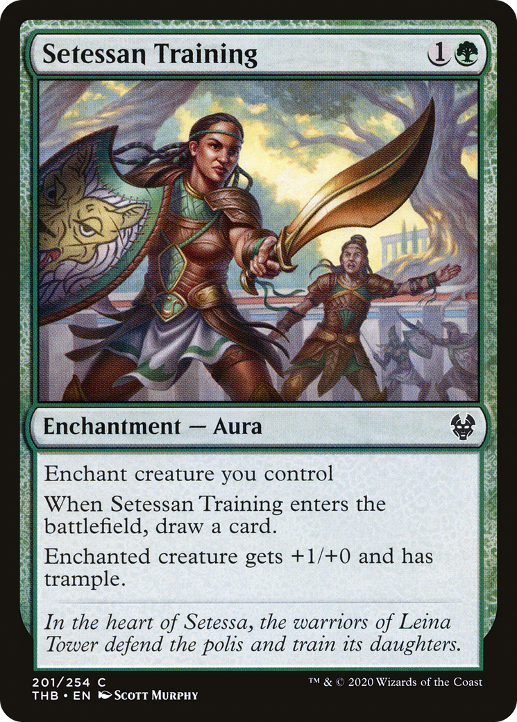 Setessan Training (THB-201) [Theros Beyond Death] Foil MTG Single Wizards of the Coast