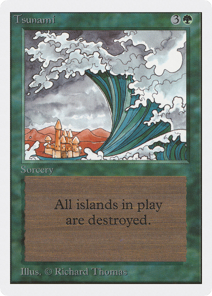 Tsunami (2ED-222) [Oldschool] Unlimited Edition MTG Single Wizards of the Coast