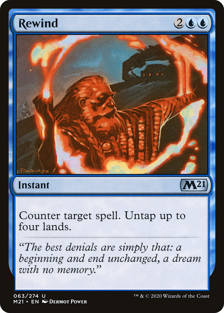 Rewind (M21-063) [Core Set 2021] Foil MTG Single Wizards of the Coast